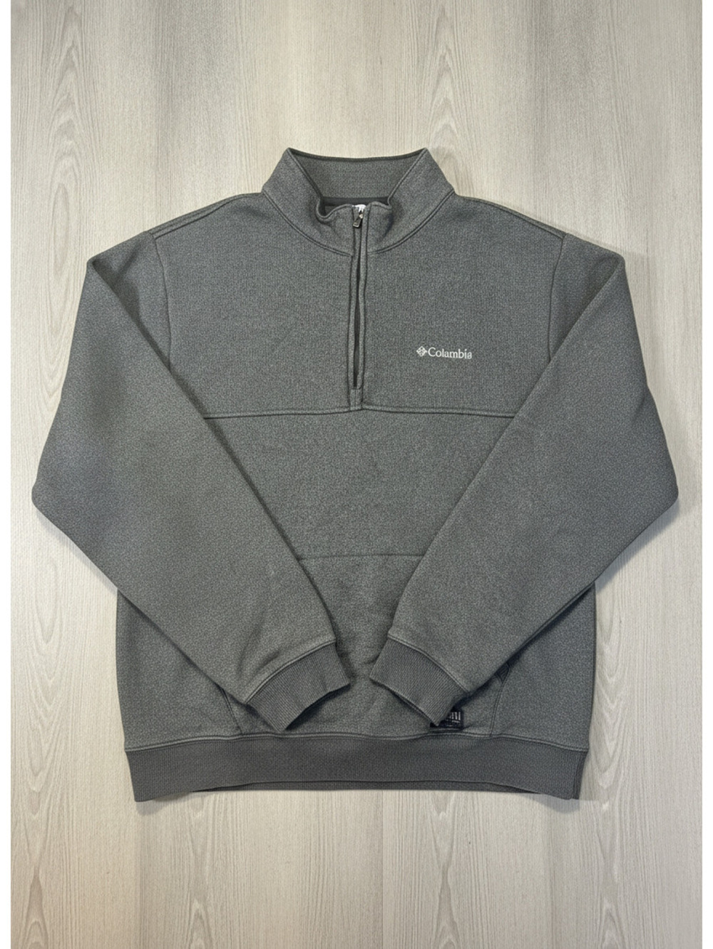 Columbia Men Pullover Half Zip Sweatshirt Gray Large